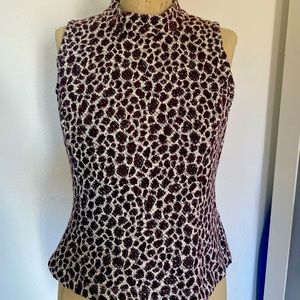 Animal print top Antropologie Size M